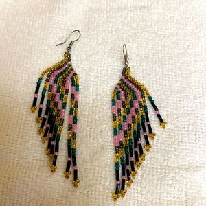 Handmade beaded earrings from Montana